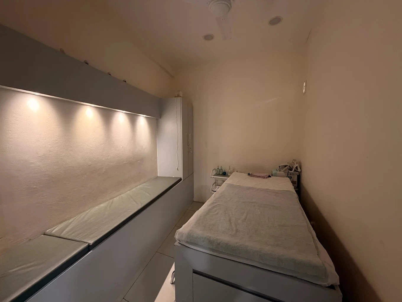 Private spa and treatment room at Mark Salon, a ladies salon in Hoshiarpur